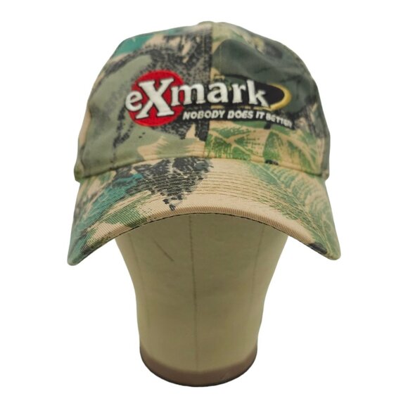 Exmark Mowers Logo Embroidered Camo Snapback Cap Trucker Hunter Ball Hat - Picture 8 of 12